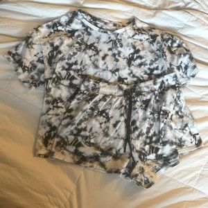 VS tie dye short set